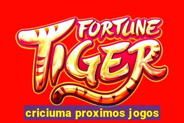 criciuma proximos jogos